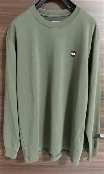 THE NORTH FACE 올리브 긴팔 티셔츠 S
