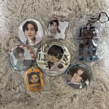 카와무라 카즈마 캔뱃지 키링 7개 세트