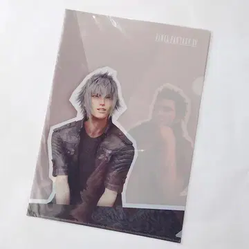 FF15 스퀘니 카페 한정판 클리어 파일 녹티스 글라디오러스