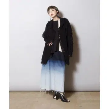 오즈모시스 블리치 데님 스커트 새상품급