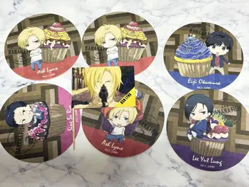 BANANAFISH Cafe&bar 특전 코스터 깃발 피크 7점 세트