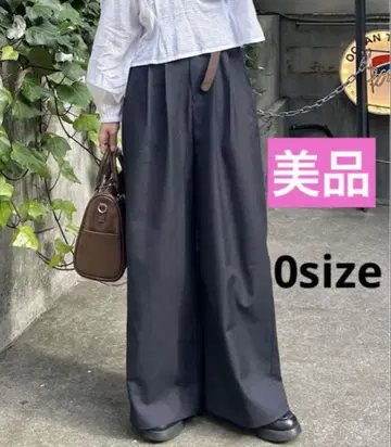 kastane 벨트 슬랙스 팬츠 네이비