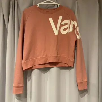 Vans 핑크 크롭 맨투맨 M