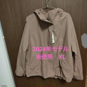 유니클로 2024년 모델 미사용 XL 코튼 블렌드 후드티 핑크