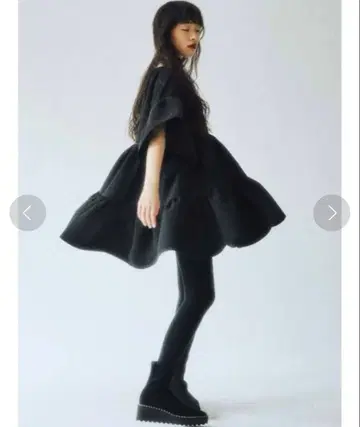 merry jenny 개더 티어드 미니 원피스 블랙