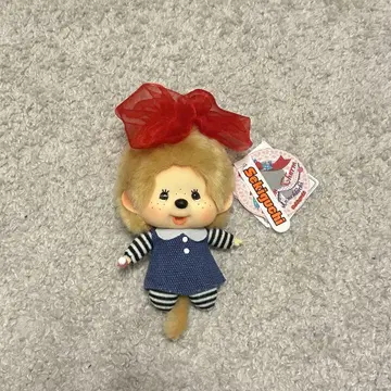 [새상품] 몽치치 얼굴 큰 빨간 리본 키체인
