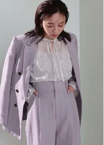 anuans 린넨 더블 자켓