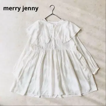 merry jenny 프릴 빅 칼라 원피스 화이트