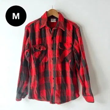 프렌티스 버팔로 체크 헤비 플란넬 셔츠 남성용 JP M 사이즈 상당