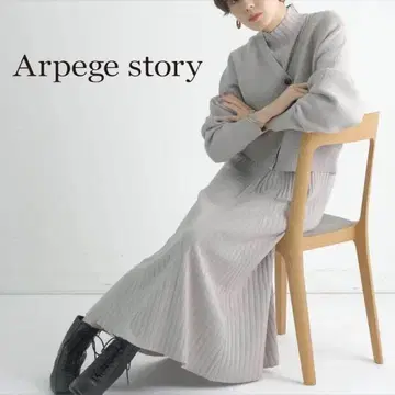 새상품급 아르페쥬 스토리 arpege story 셋업 베이지