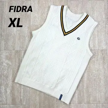 [피들라] 리버서블 베스트 XL 사이즈 화이트 남성용 골프웨어