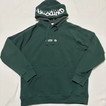 OUTDOOR 다크 그린 후드티 L