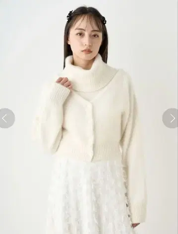 SNIDEL 스나이델 포클 알파카 숏 가디건
