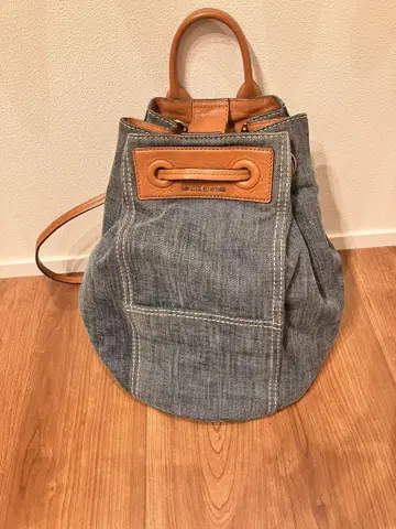 MICHAEL KORS 데님 가죽 버킷형 데이팩 백팩 가방