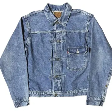 분위기 발군 WAREHOUSE 1st 데님 자켓 가죽 패치 인디고