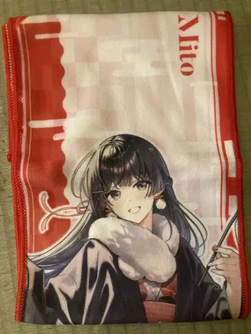 극락탕 콜라보 니지산지 머플러 타월 츠키노 미토