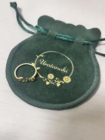우라타누키 타누완 핑키링 골드 Flower