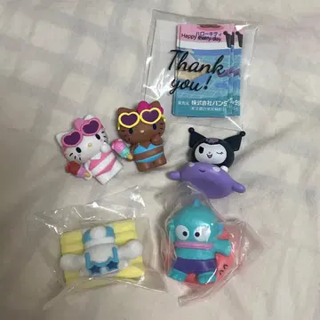SANRIO 산리오 모두 함께 수영장 피규어 가챠 컴프 일광화상 키티