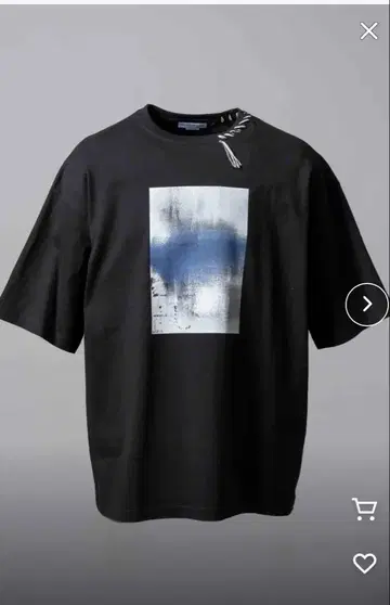 MAISON SPECIAL UNISEX 핸드 프린트 오버 사이즈 T셔츠