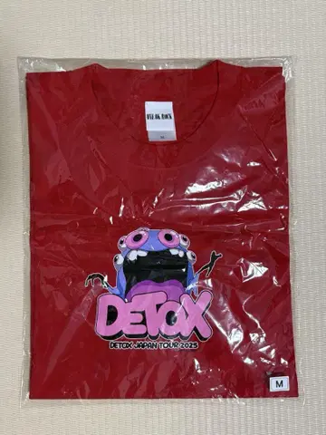 ONEOKROCK DETOX 빨간색 M 셔츠