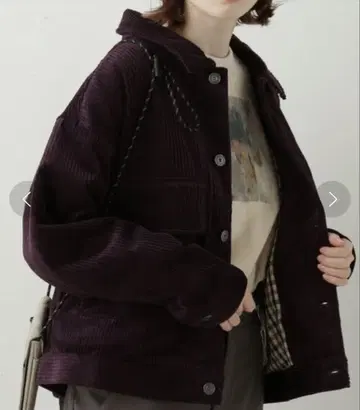 더블 네임 코듀로이 자켓