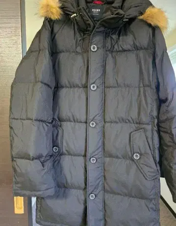 BEAMS 블랙 롱 코트 L 사이즈