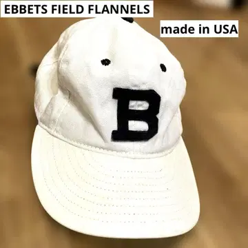 [ EBBETS FIELD FLANNELS ] 화이트 캔버스 캡