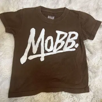MOBB. 브라운 로고T셔츠 XS