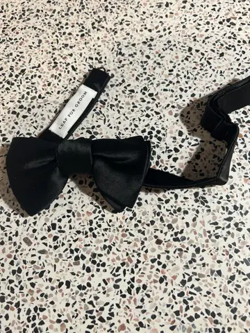 나비 넥타이 LEAF FOR GROOM 신랑 결혼식 블랙 새상품급