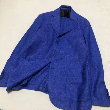 아르티자나레 파랑 테일러드 자켓 사이즈 L 폴리 울 블루