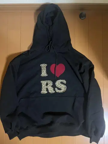 I RS 레오파드 무늬 후드티 택 포함