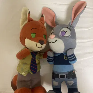 닉 와일드와 주디 홉스 봉제 인형