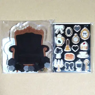 후쿠야 캐릭터 복권 클래시컬 찻집 아크릴 프레임 부품 블랙