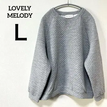 LOVELY MELODY [ L ] 그레이 퀼팅 트레이닝복