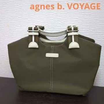 agnes b. VOYAGE 올리브 그린 핸드백