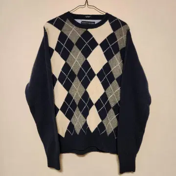 타미힐피거 아가일 스웨터