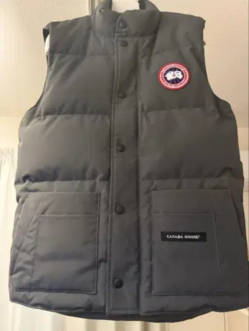 CANADA GOOSE 그레이 다운 베스트 2XS