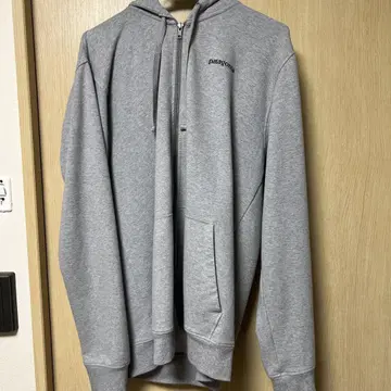 patagonia 그레이 풀 집업 후드티 L