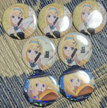 앨리스 소드 아트 온라인 가라오케 철인 카라테츠 글리터 캔뱃지