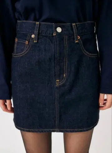 마우지 MOUSSY 데님 미니 스커트