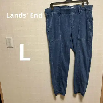 랜즈 엔드 다크 블루 데님 팬츠 L