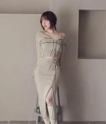 ANDMARY Belinda 니트 세트 가디건&스커트