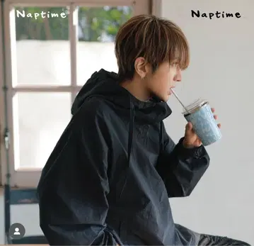 Naptime. 풀오버 후드티 블랙 프리 사이즈 새상품급