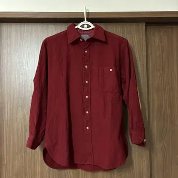 70's Pendleton 버건디 플란넬 셔츠 M 펜들턴