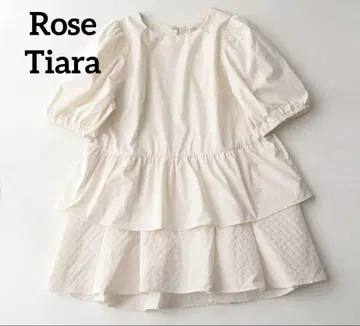 Rose Tiara 로즈 티아라 퀼트 절개 티어드 블라우스 38