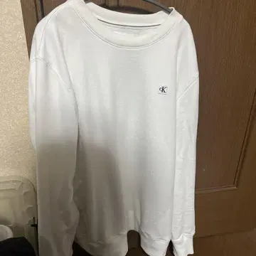 Calvin Klein Jeans 화이트 맨투맨 L/G
