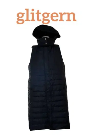 glitzern 그리츠 탈부착 후드 부착 다운 롱 베스트