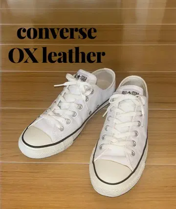 CONVERSE ALL STAR OX LEATHER 화이트 스니커즈