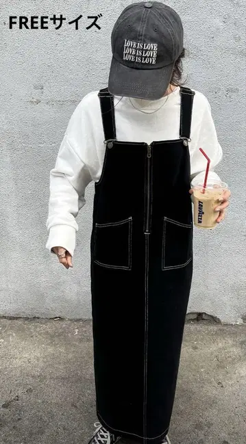 ISOOK 살로펫 오버롤 스커트