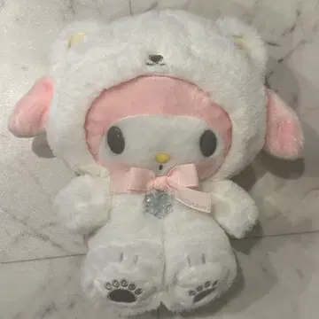 마이멜로디 봉제 인형 마스코트 포근포근 스노우 디자인 시로쿠마 북극곰
